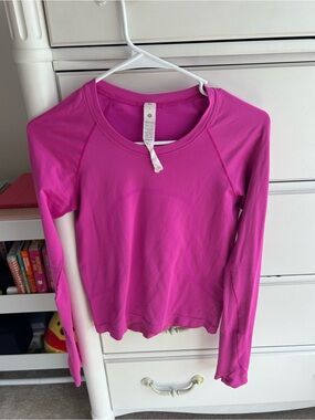 lululemon athletica Long-Sleeve Performance Top - Fuchsia Pink